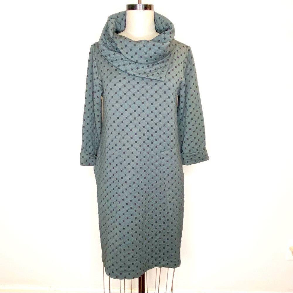 Comfy USA Split Cowl Dress